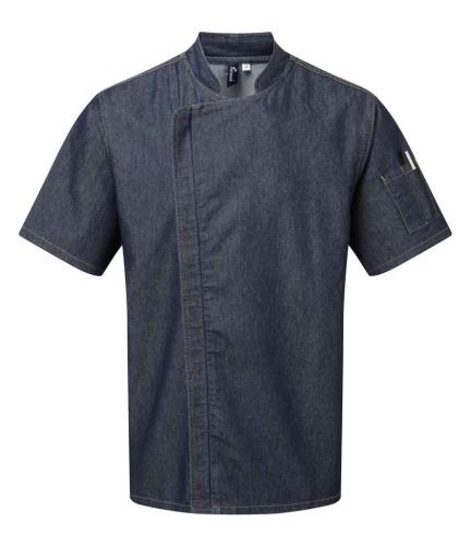 Premier Short Sleeve Zipped Chef's Jacket - IDM - S